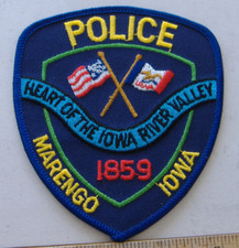 MORENGO   IOWA  POLICE  FABRIC PATCH