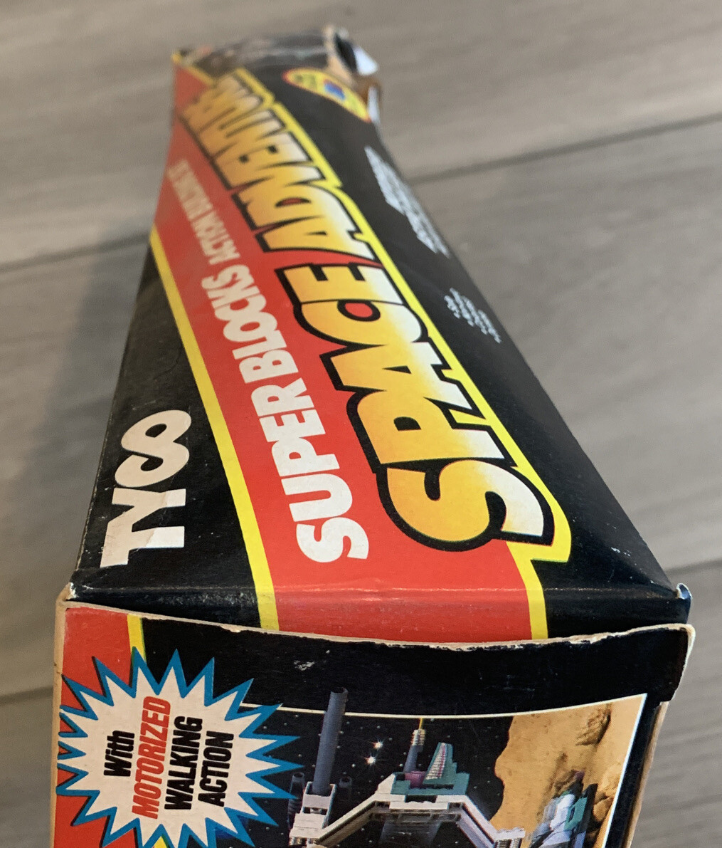USED VINTAGE 1989 TYCO Super Blocks SPACE ADVENTURE: Motorized