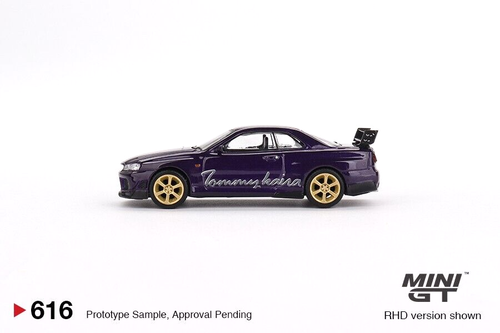 MINI GT Nissan Skyline GT-R R34 Tommykaira R-z Midnight Purple Car Model #616 - Picture 4 of 4
