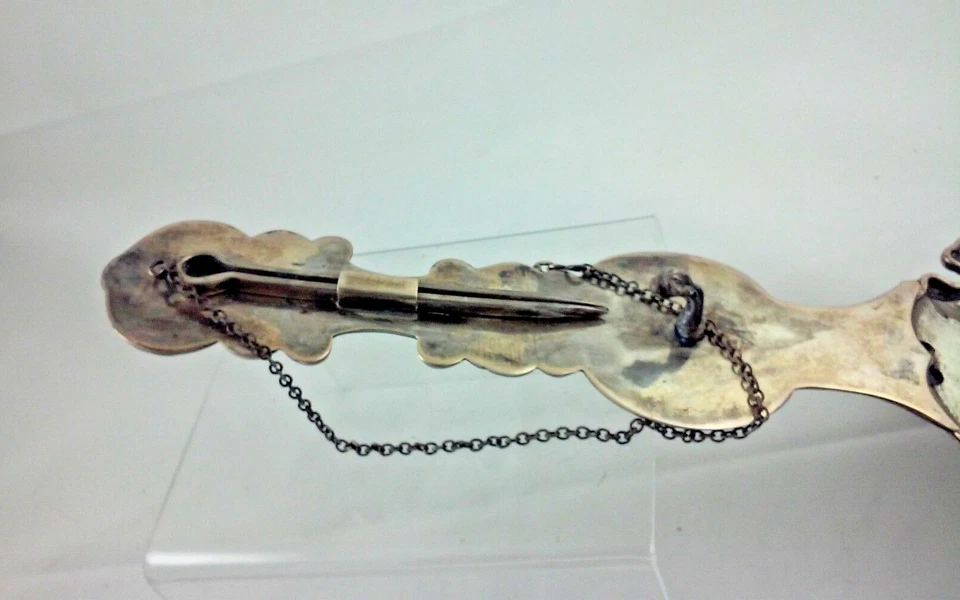 Antiguo Candelabro Palmatoria Plata Chamberstick Plata Foto 2 de 4