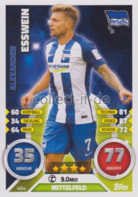 Match Attax Extra 16/17 2017 - 464 - Alexander Esswein