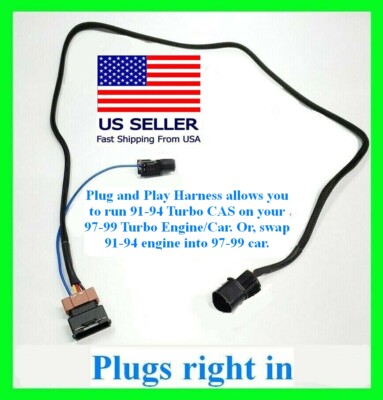 CAS DSM 91-94 Adapter Harness fits 97-99 Eclipse 4G63 Cam Angle Sensor 6 Bolt