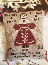 CHART PATTERN Remember Me Pillow Tuck Cross Stitch Sampler NEW Pineberry Lane