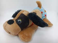 Pound Puppies Newborns - Angel - Brown / Black Dog / Puppy in Blue Diaper - 8"
