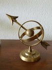  MINT CONDITION ~BRASS~ ARMILLARY~ SPHERE SUNDIAL GLOBE WORLD ARROW  — photo 2