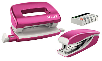 LEITZ Set Locher Heftgerät Mini NeXXt WOW SB pink metallic 5561-20-23 NEU&OVP