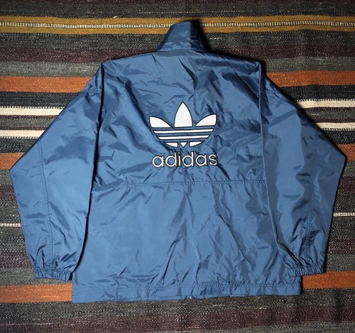 Giacca a vento Bellissima😍Adidas blu scuro vintage taglia XL | eBay