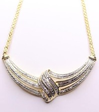 Genuine Diamond Twist Necklace