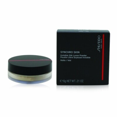 Shiseido SYNCHRO SKIN Invisible Silk Loose Powder MATTE, 6 g /0.21 oz NEW In BOX
