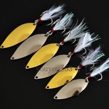 10PCS Spinner Spoon lures 1/8oz-2/3oz Sequin Noise Paillette Metal Baits Pesca 