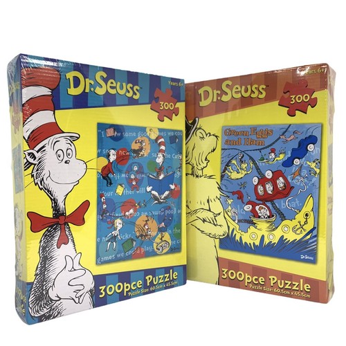 2 x Dr. Seuss 300 pcs Jigsaw Puzzle 60.5cmx45.5cm NEW SEALED | TRACKED POST - 第 1/5 張圖片
