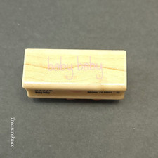 Baby Baby 1 3/4" Rubber Stamp wood mounted baby shower
