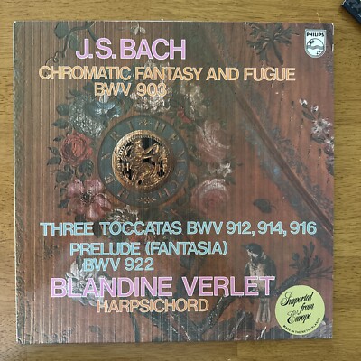 J.S. Bach - Blandine Verlet - Chromatic Fantasy & Fuge, 3 Toccatas, Prelude 1973