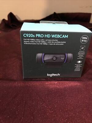 New Logitech C920s Pro HD 1080P Webcam With Privacy Shutter SB Brand New Free SH