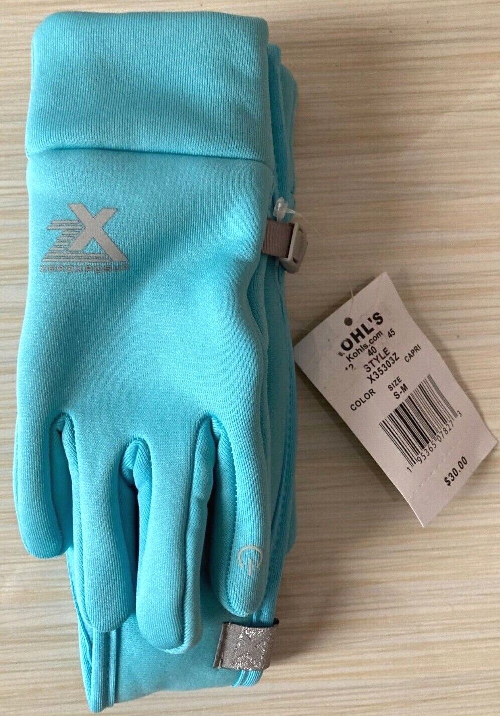 Girls ZeroXposur Blue Suzy Headband & Touchscreen Glove Set SM & ML
