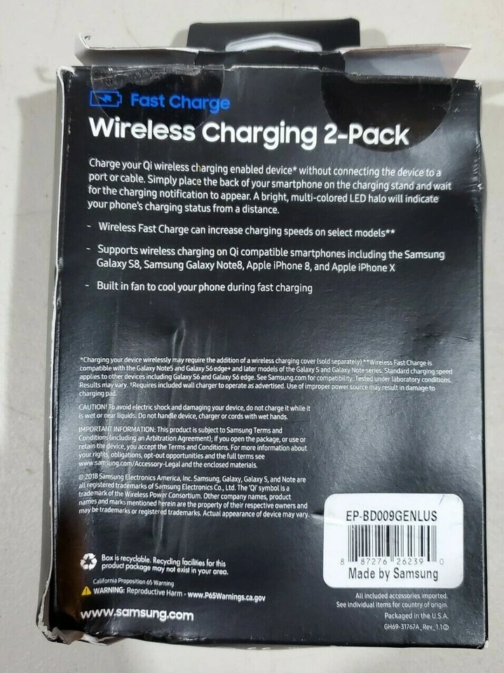 Samsung Qi Wireless Fast Chargers: Read Description - Image 2 of 3