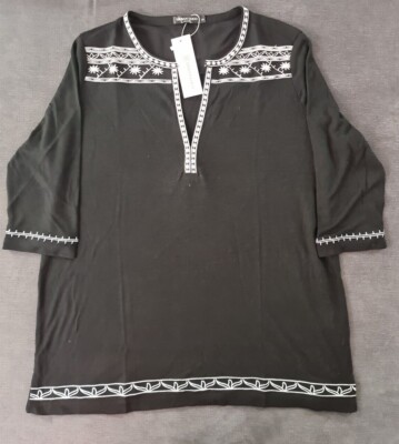 Damen Shirt 3/4 Arm, Blusenshirt, Shirt, Kurztunika, Urban Coco