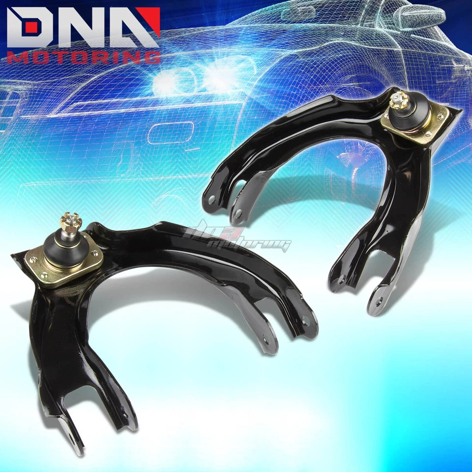 FOR 88-91 CIVIC/CRX ED/EE BLACK FRONT+REAR CAMBER CONTROL SUSPENSION KIT/ARM/BAR - Image 2 of 3