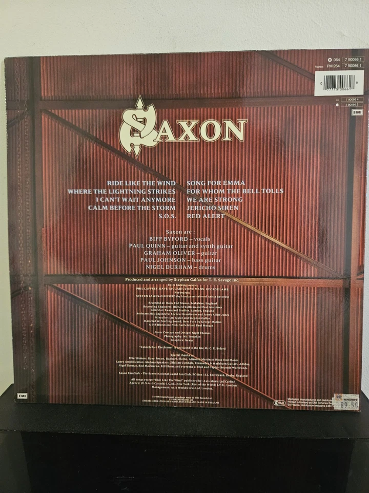 SAXON Destiny 1988 LP HARD ROCK HEAVY METAL CLASSIC ORG PRS VINYL - Image 2 of 4