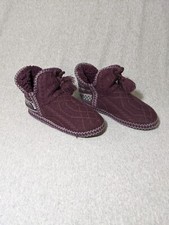 Muk Luks MukLuks Almira Womens Purple Faux Fur Slippers Purple Size 7/8