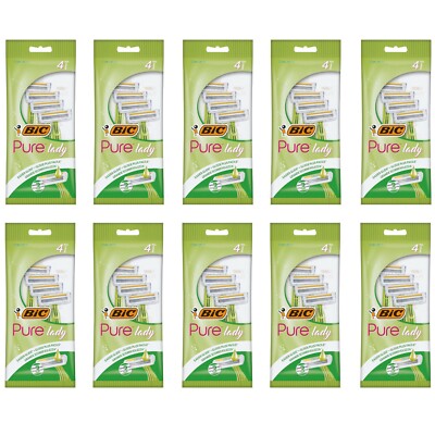 40 Klingen BIC Pure 3 LADY Rasierer us. und Einwurf drei Klingen NEU Haarentfernung