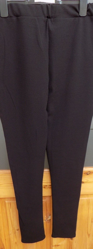 LADIES TROUSERS BOOHOO NIGHT BLACK WHITE APPLIQUE EMBROIDERY NEW WITH TAGS - Picture 3 of 3