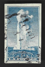 Scott# 750 5c YELLOWSTONE special printing of 1935 -  small tear on left - (A-1)