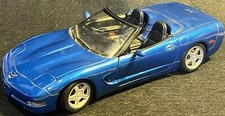 1998 Maisto Special Edition Blue Chevy Corvette Convertible 1:18 Diecast Car VG