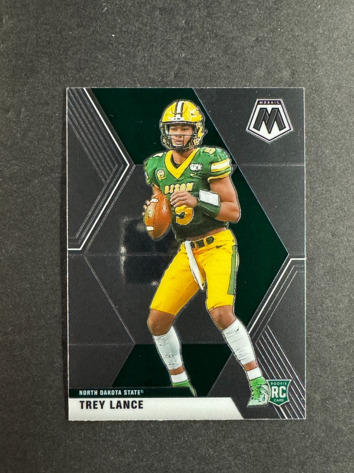 Trey Lance 2021 Panini Mosaic Draft Picks Rookie RC #7 North Dakota State