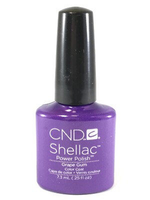 CND Shellac Soak Off Gel Polish Color Coat Grape Gum 0.25oz