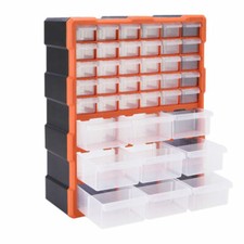 Kleinteilemagazin mit 39 Fächern Schubladen Sortimentsboxen Werkzeug-Organizer