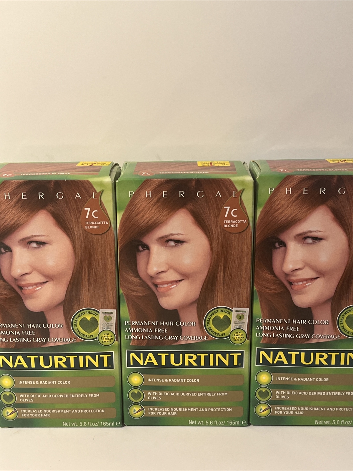 3 Phergal Naturtint Permanent Hair Color  Terracotta Blond 7c NEW SameDayShip!