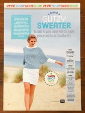 Rico knitting pattern ladies DK basketweave short sleeve top with long raglan