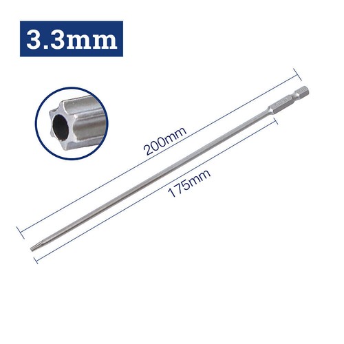 Long Reach Torx Star Hex Security Bit Set Tamper Proof Screwdriver Bits 1/4" - Picture 62 of 65