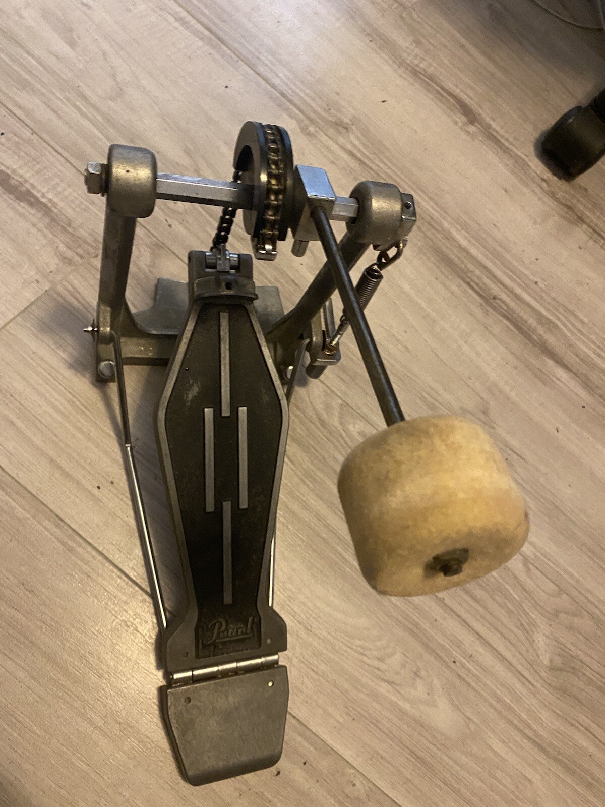 2 Vintage pearl bass drum pedals eBay