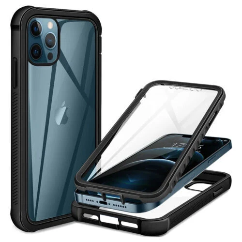 Full Body Clear Hybrid Shockproof 360 Case For iPhone 16 17 Pro Max 15 14 13 12