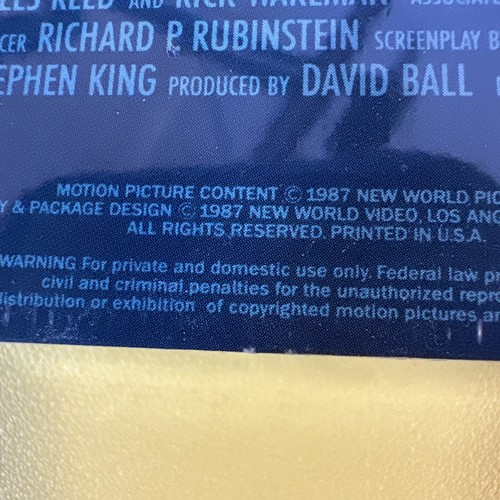 CREEPSHOW 2 VHS 1987 Stephen King George Romero Horror Tape FACTORY SEALED - Picture 9 of 10