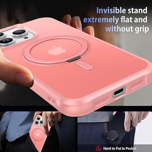 For iPhone 15 Pro Max 6.7" Magsafe Case 360° Rotating Ring Holder Magnetic Cover - Zdjęcie 27 z 58