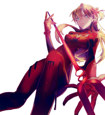 Asuka Neon Genesis Evangelion Weatherproof Anime Sticker 6" Car Decal