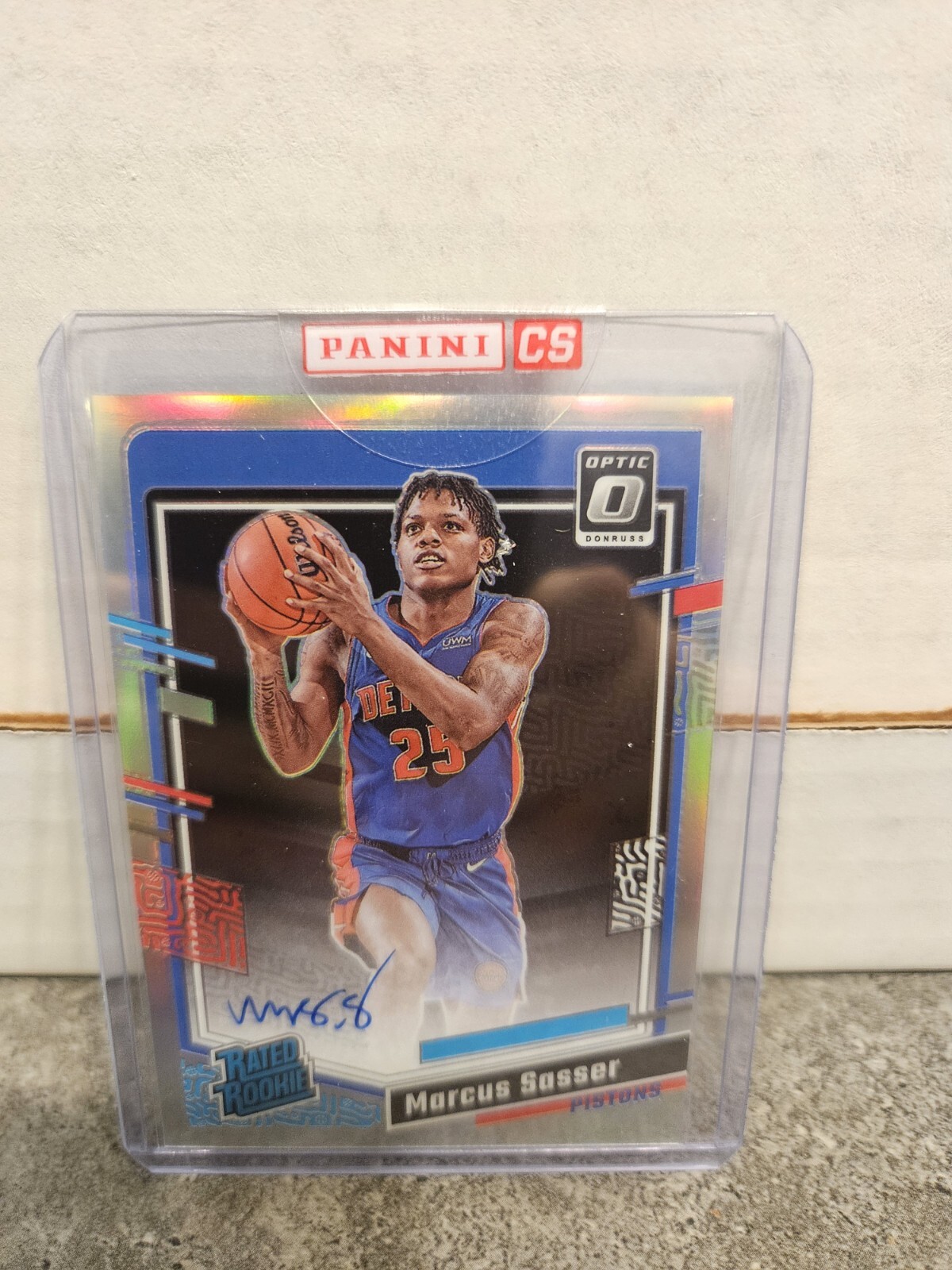 2023-24 DONRUSS OPTIC MARCUS SASSER RATED ROOKIE HOLO AUTO DETROIT PISTONS