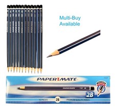 Paper Mate 2B Pencils Premium Quality Pre Sharpened Woodcase Lead Pencil 12 Pack