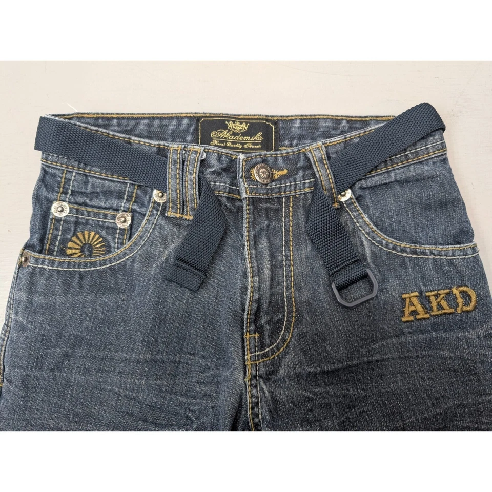 Pantalones Akdmks Akademiks Junior Niñas Talla 10 Algodón Bordado De Colección Y2K Foto 3 de 4