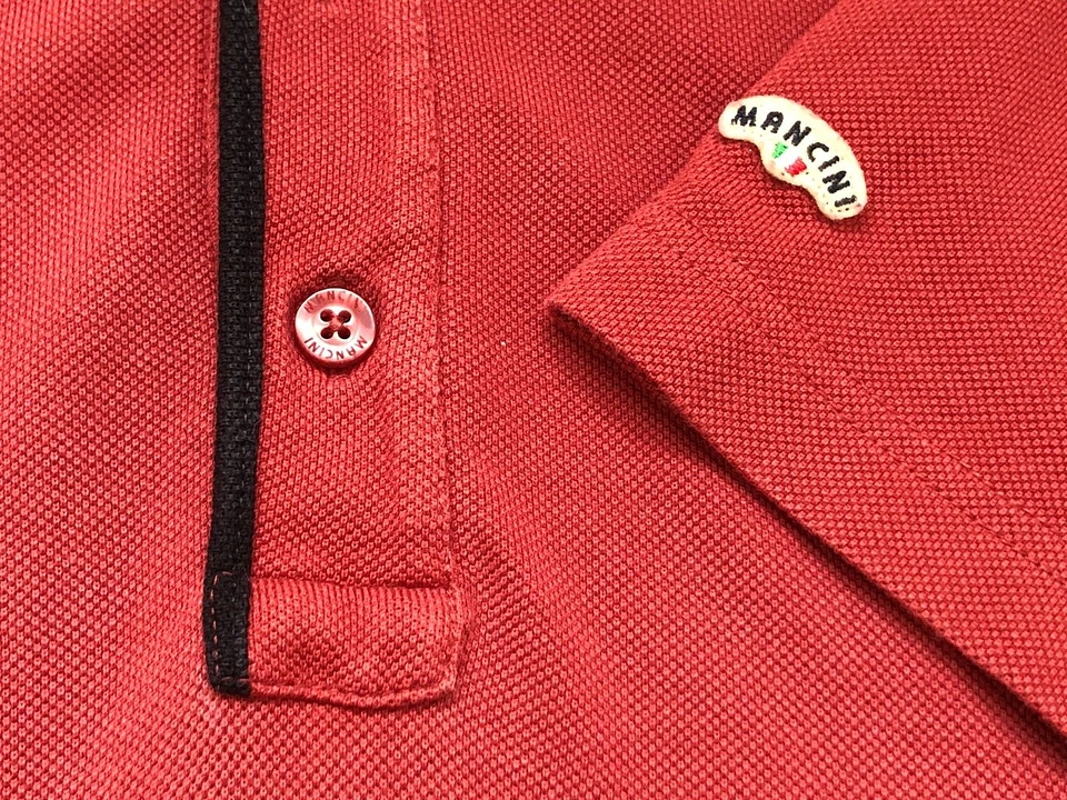 MANCINI - POLO SHIRT - SHORT SLEEVES - size. MED - ITALIAN QUALITY - FAST POST - Image 4 of 4