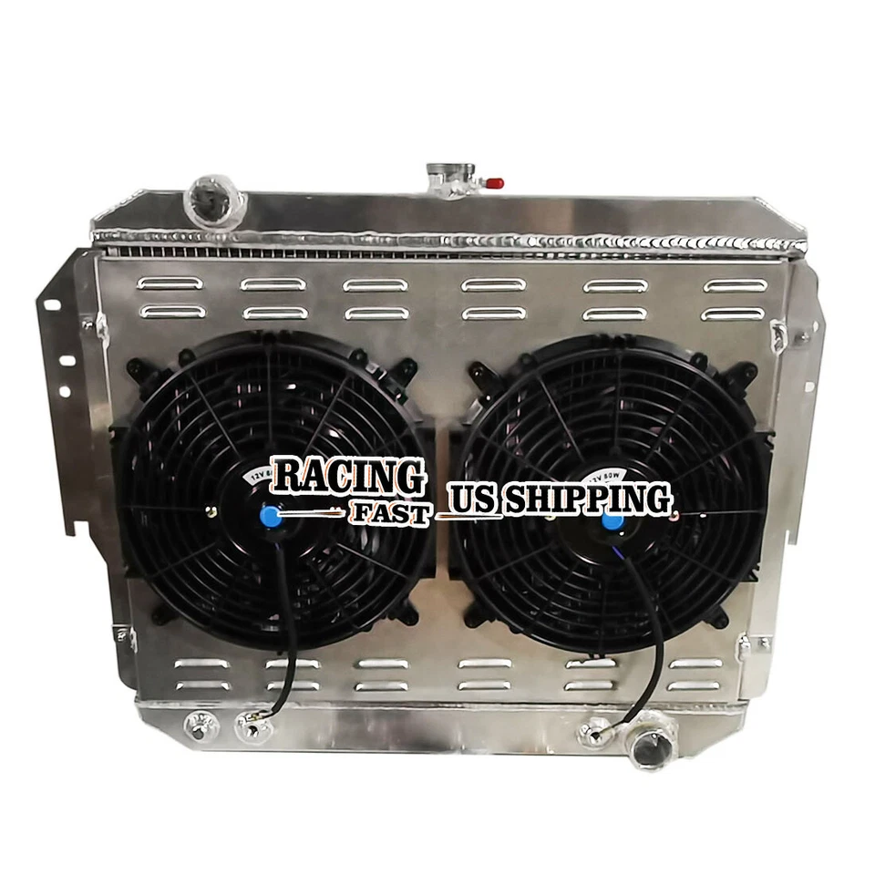 Radiator+Shroud Fan For 1979-1993 92 91 Dodge Ram D100 D150 W350 W250 Ramharger - Изображение 3 из 4
