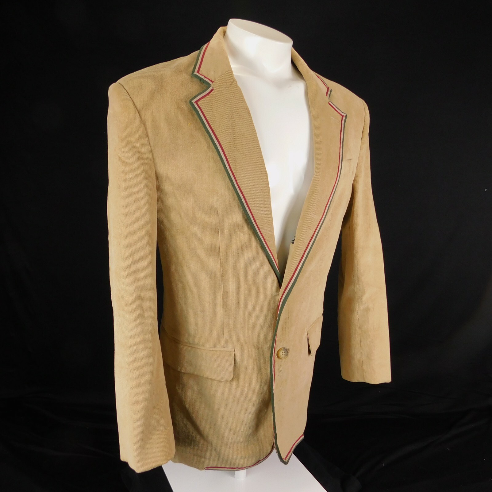 Kangol Men Beige Corduroy Blazer Sport Coat 2 But… - image 2