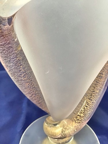 Effe Due Vetri D’Arte Murano matt weiß Karaffe rosa Glas gold Aventurin - Bild 13 von 13