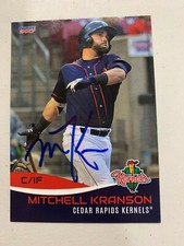 Mitchell Kranson 2017 Signed Cedar Rapids Team Card