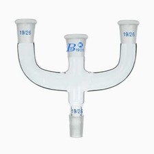 19# Glass Distilling Head 4-Pronged Distillation Laboratory Adapter Connector