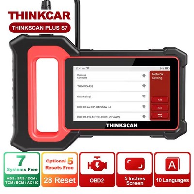 Thinkscan Plus S7  5 Free Resets OBD2 Scanner Car Auto Diagnostic Tool New