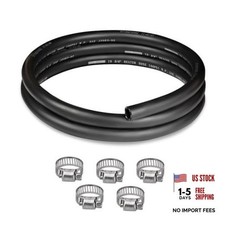 3/4" Heater Hose 5FT Coolant Radiator Hose With 5PCS Clamps Straight 3/4 5FT